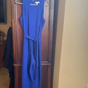 Elegant Blue Sleeveless Dress